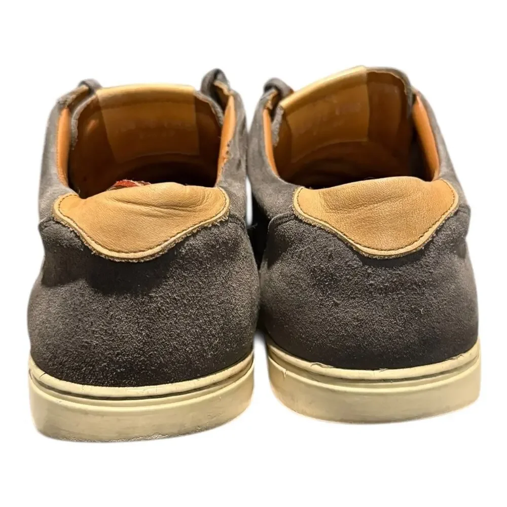Allen Edmonds Men’s Courtside Signature Suede Sneakers Size 10.5 E Grey Vintage